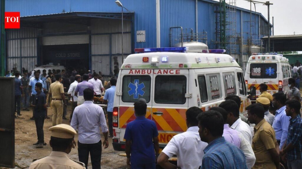 2 dead, over 40 hospitalised after ammonia gas leak at seafood processing unit in Tamil Nadu | Chennai News