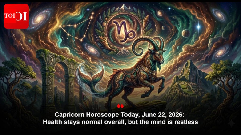Capricorn Horoscope Today, June 22, 2026: Health stays normal overall, but the mind is restless