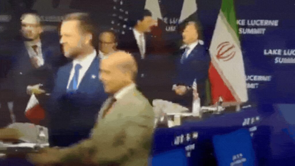 Watch: Awkward moment in Switzerland as Qatar PM snubs JD Vance, greets Shehbaz Sharif instead