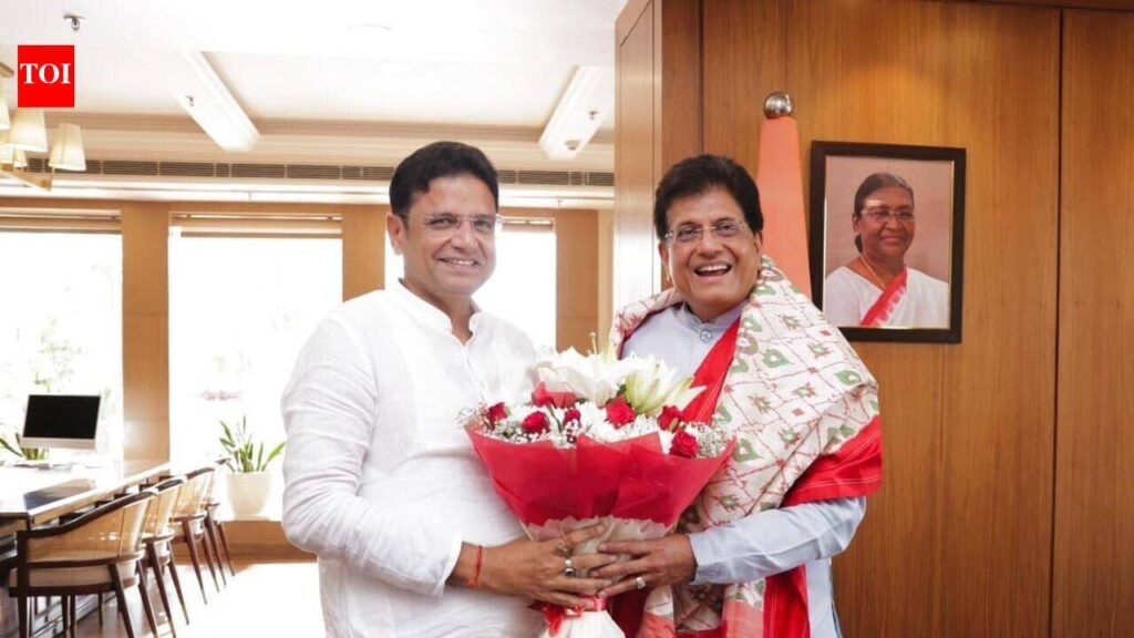 Sridhar Babu meets Piyush Goyal, seeks Centre’s support for industrial projects | Hyderabad News