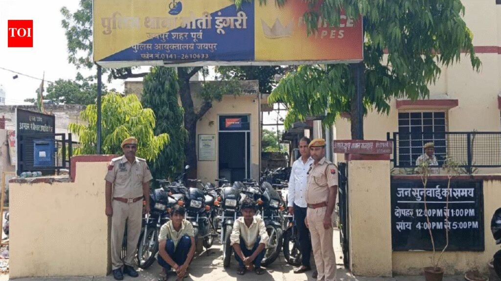 Two arrested for vehicle lifting, 9 stolen bikes recovered | Jaipur News