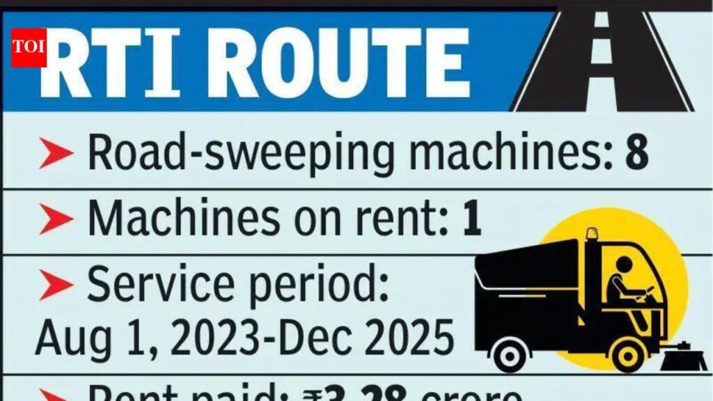 NMC spends Rs 3.28 crore on hired road sweeping machine in 2.5 yrs | Nagpur News