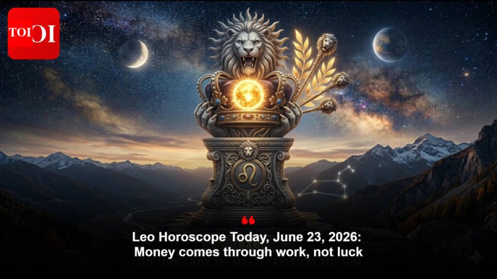 Leo Horoscope Today, June 23, 2026: Money comes through work, not luck