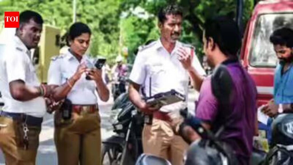 Traffic police book 2,825 violators in three-day enforcement drive across Chennai | Chennai News