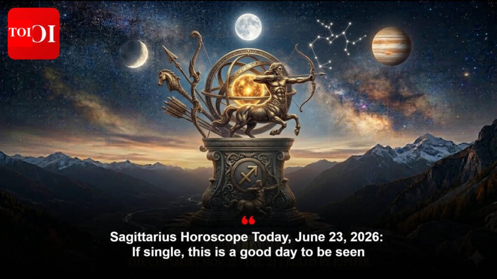 Sagittarius Horoscope Today, June 23, 2026: If single, this is a good day to be seen