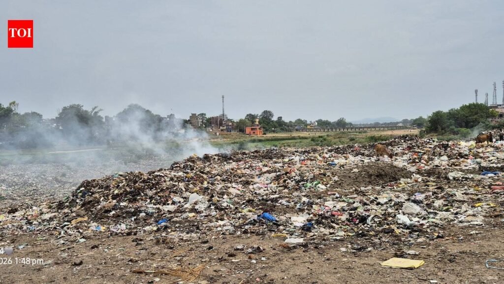 Garhwa’s Danro river choked with garbage; deputy commissioner orders Nagar Parishad to remove waste and shift dumping site | Ranchi News