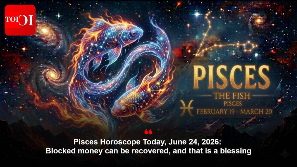 Pisces Horoscope Today, June 24, 2026: Blocked money can be recovered, and that is a blessing