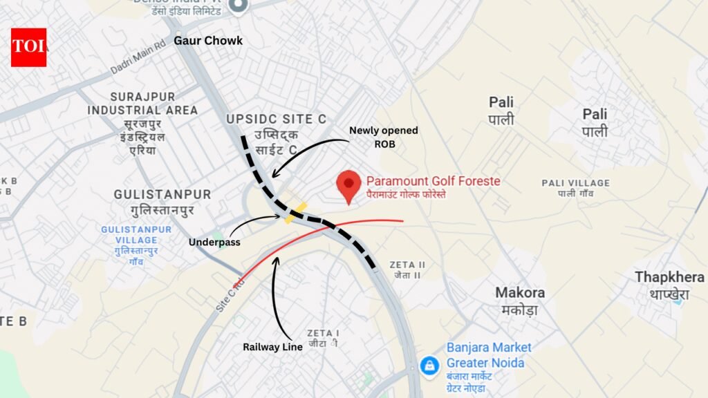 4 years late, Greater Noida bridge links homes & office hub | Noida News