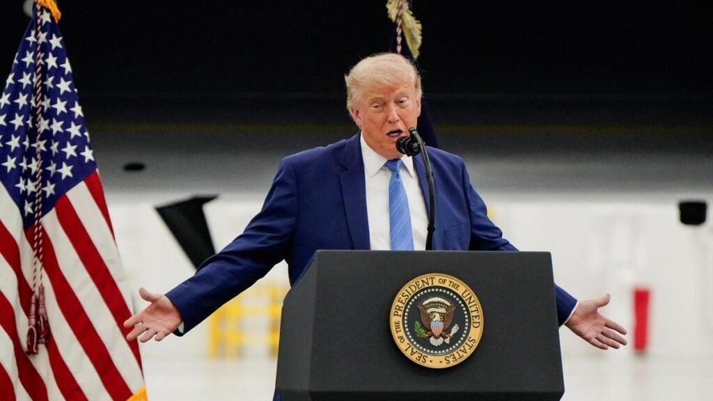Trump unveils new Air Force One, a gift from Qatar