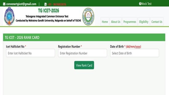 TS ICET Result 2026 declared at icet.tgche.ac.in, direct link to check rank card here
