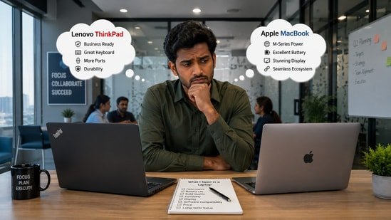 ThinkPad vs MacBook: Which Laptop Actually Makes Everyday Work Easier in 2026?
(HT Tech)