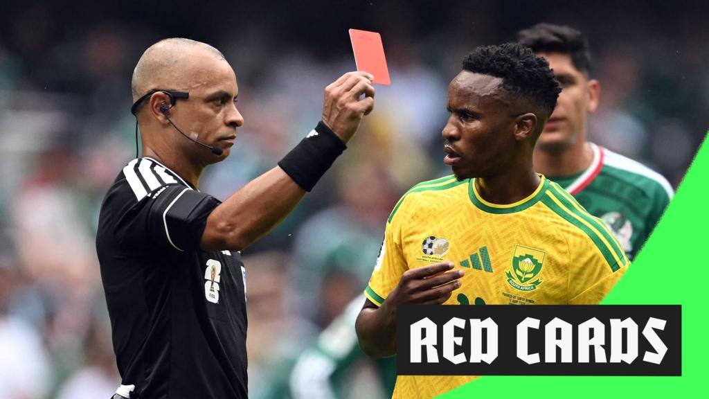 World Cup 2026: Three red cards shown as mexico beat South Africa