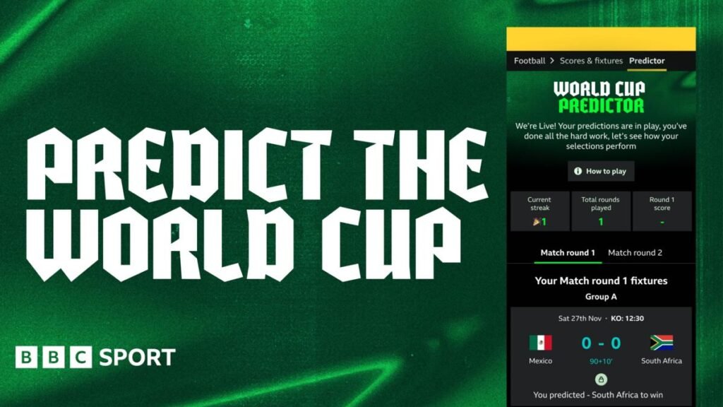 World Cup 2026: Play BBC Sport’s new predictor game