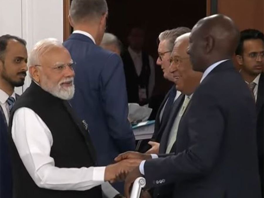 PM Modi interacts with world leaders during G7 Summit