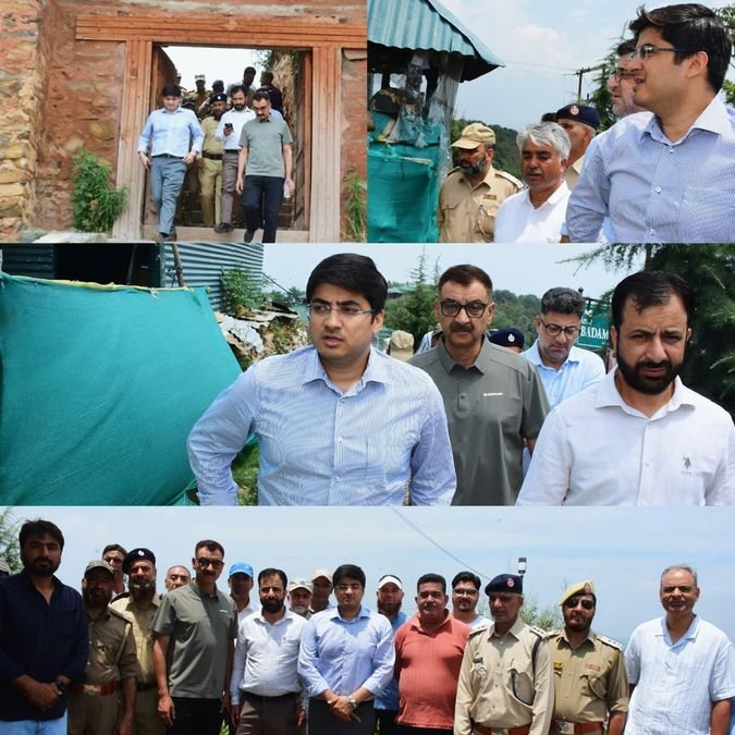 Commissioner SMC reviews urban greening initiatives during inspection of Hari Parbat Range