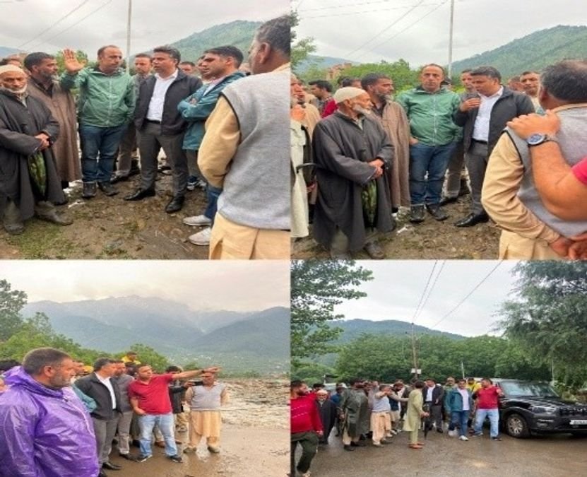 DC Anantnag visits cloudburst-hit areas