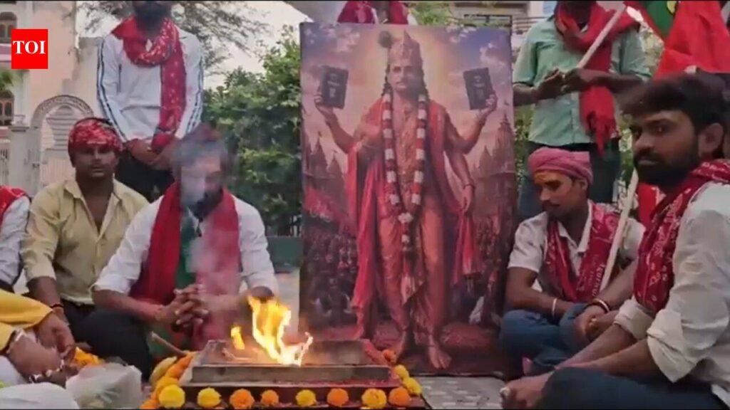 ‘Portrayed as Lord Krishna’: BJP slams Samajwadi Party for ‘mocking Hindus’ over Akhilesh’s birthday havan | India News