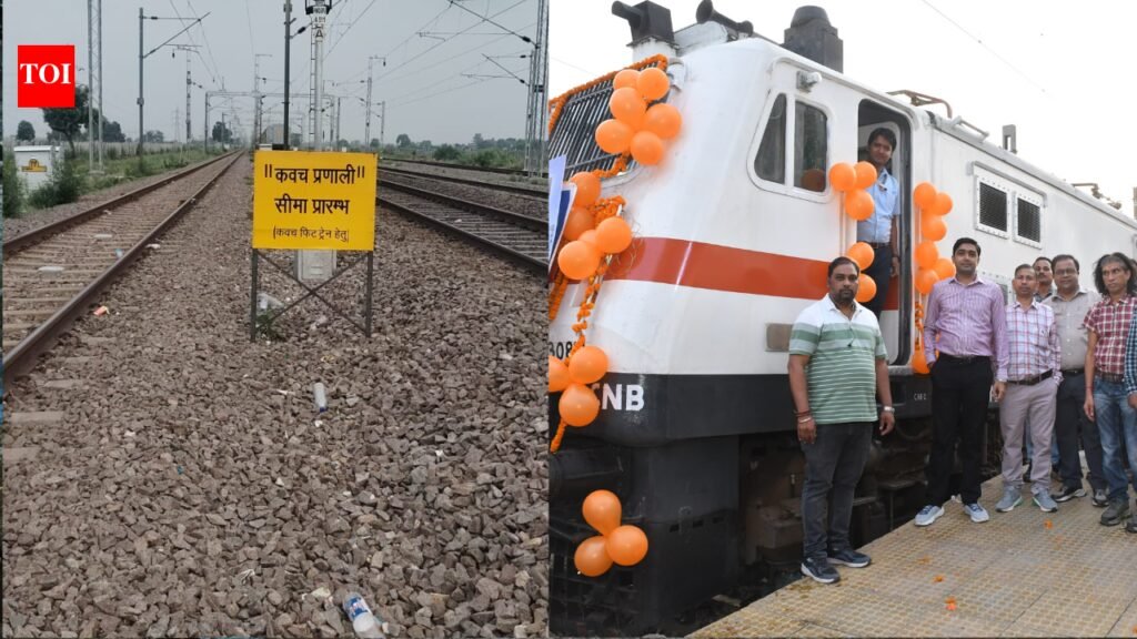 Indian Railways’ safety leap: Kavach 4.0 commissioned on Tundla–Panki Dham section, trains now protected at 130 kmph | Lucknow News