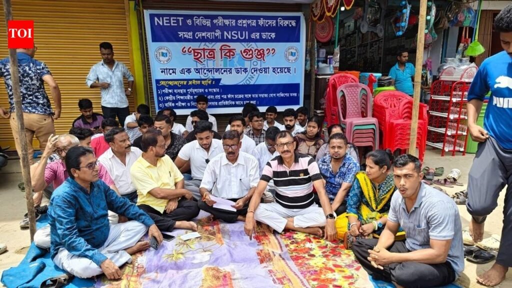 Congress, NSUI protest over NEET row in Sribhumi | Guwahati News