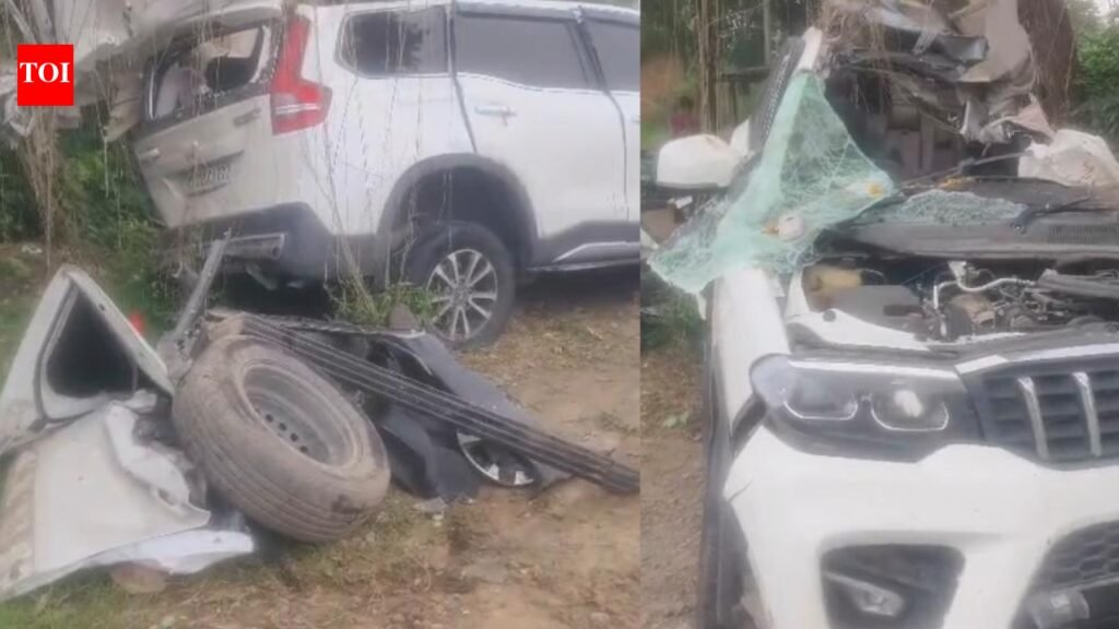 Driver burnt alive as truck catches fire after head-on collision in Mohali | Chandigarh News