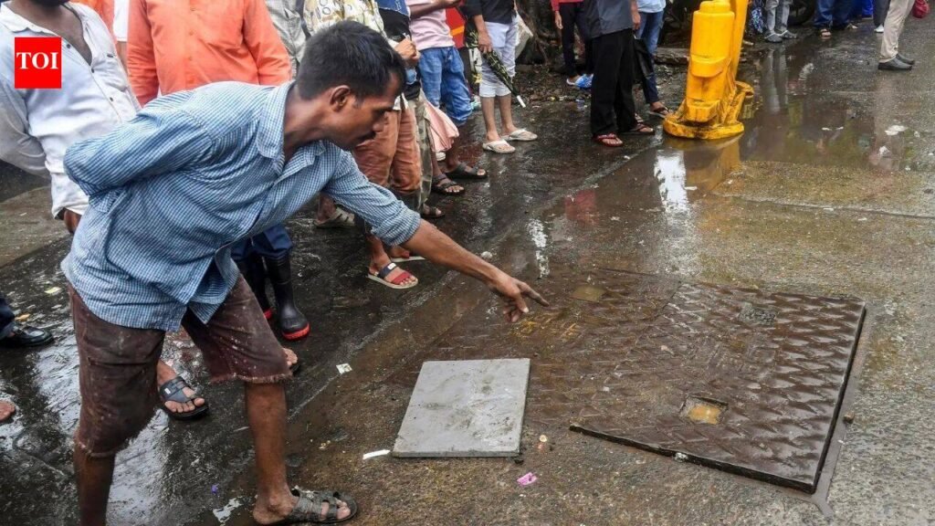 Mumbai manhole tragedy: 4 BMC officials suspended after 60-year-old dies in storm drain | Mumbai News