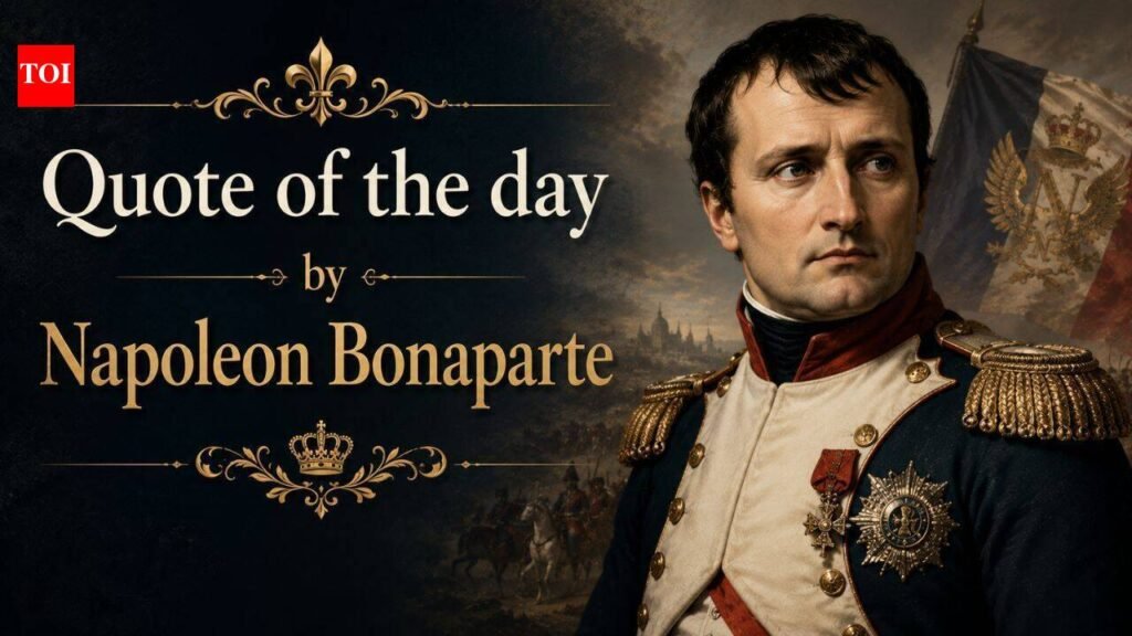 Quote of the day by Napoleon Bonaparte: “The world suffers a lot, not because of the violence of bad people, but because of…” | World News