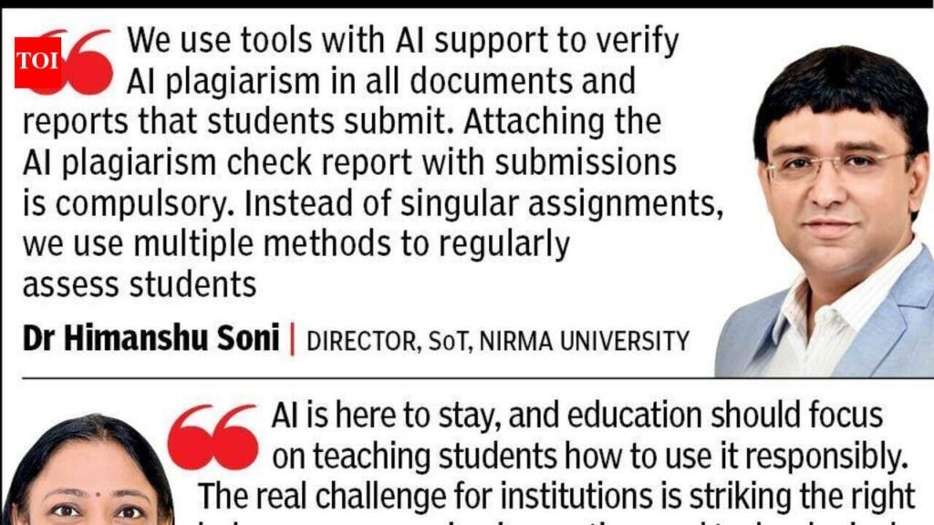 Working with AI: Institutes focus on hands-on activities, viva-based evaluation | Ahmedabad News