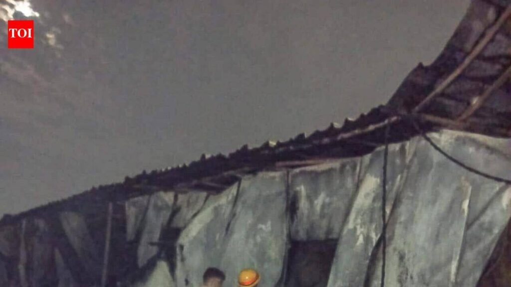 Cylinder blast sparks fire at Greater Noida labour camp, none injured | Noida News