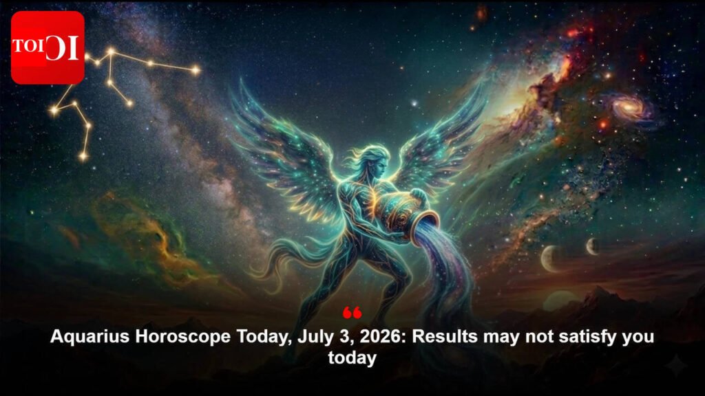 Aquarius Horoscope Today, July 3, 2026: Results may not satisfy you today