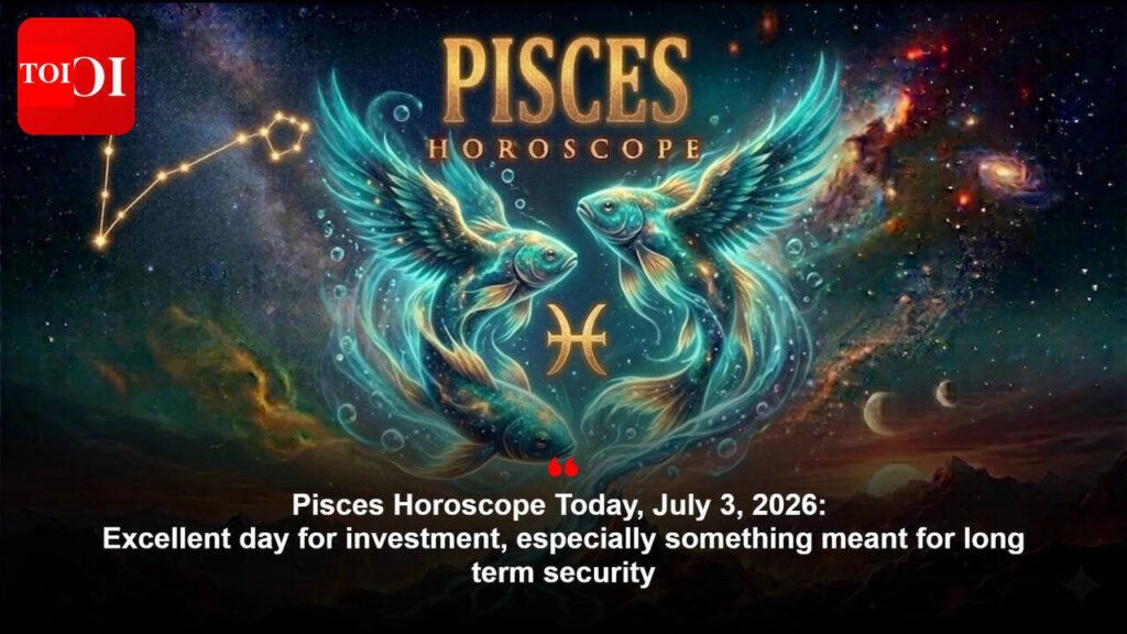 Pisces Horoscope Today, July 3, 2026: Excellent day for investment, especially something meant for long term security
