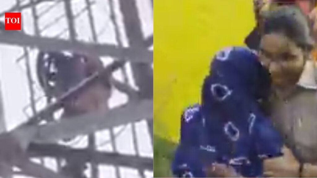 Woman climbs railway tower with 3 children in UP, demands to live with lover; rescued after 9-hour operation | Lucknow News