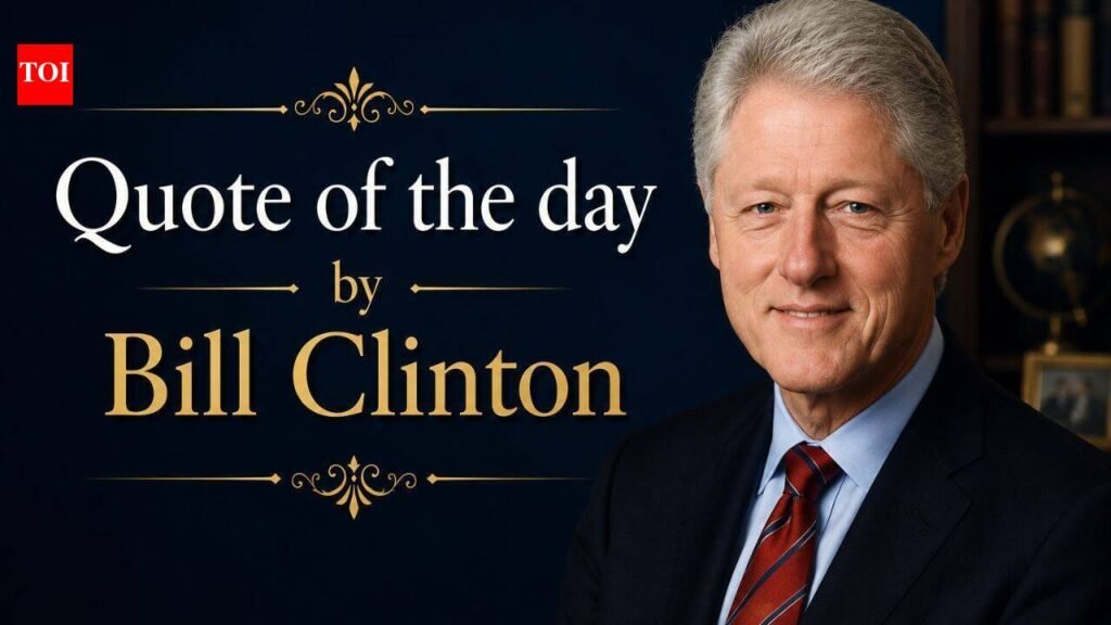 Quote of the day by Bill Clinton: “If you live long enough, you’ll make mistakes. But if you learn from them, you’ll be a better person. It’s how you handle adversity, not how it affects you. The main thing is never quit, never quit, never quit.” | World News
