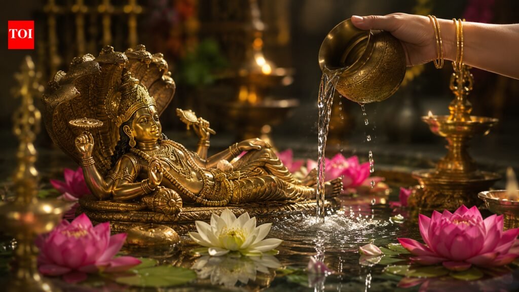 Do This 2-Minute Morning Water Ritual to Attract Lord Vishnu’s Blessings