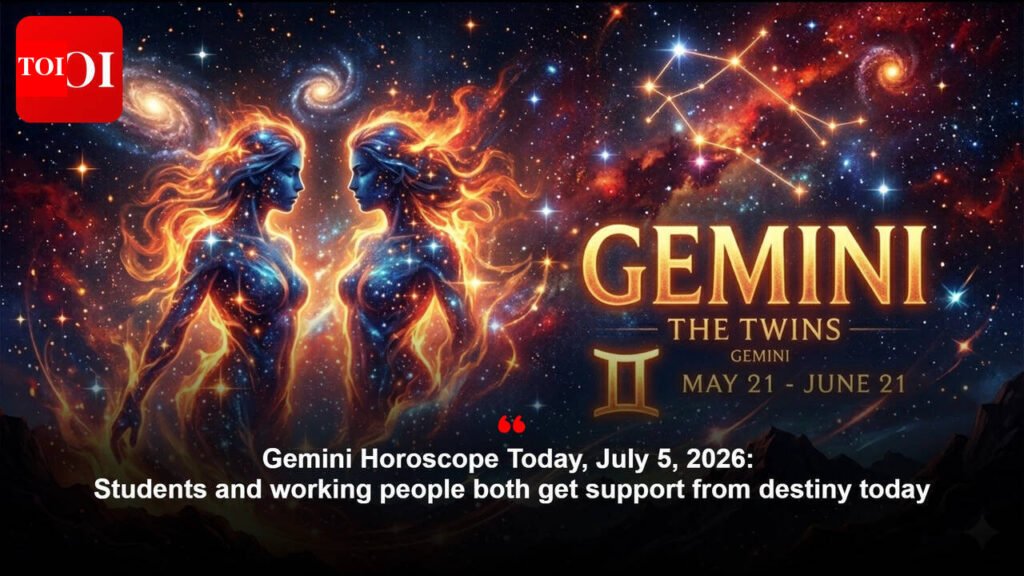 Gemini Horoscope Today, July 5, 2026: Students and working people both get support from destiny today