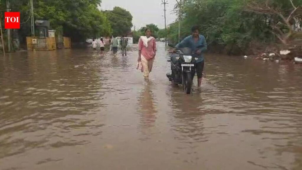 Season’s first downpours leave Patan waterlogged | Rajkot News
