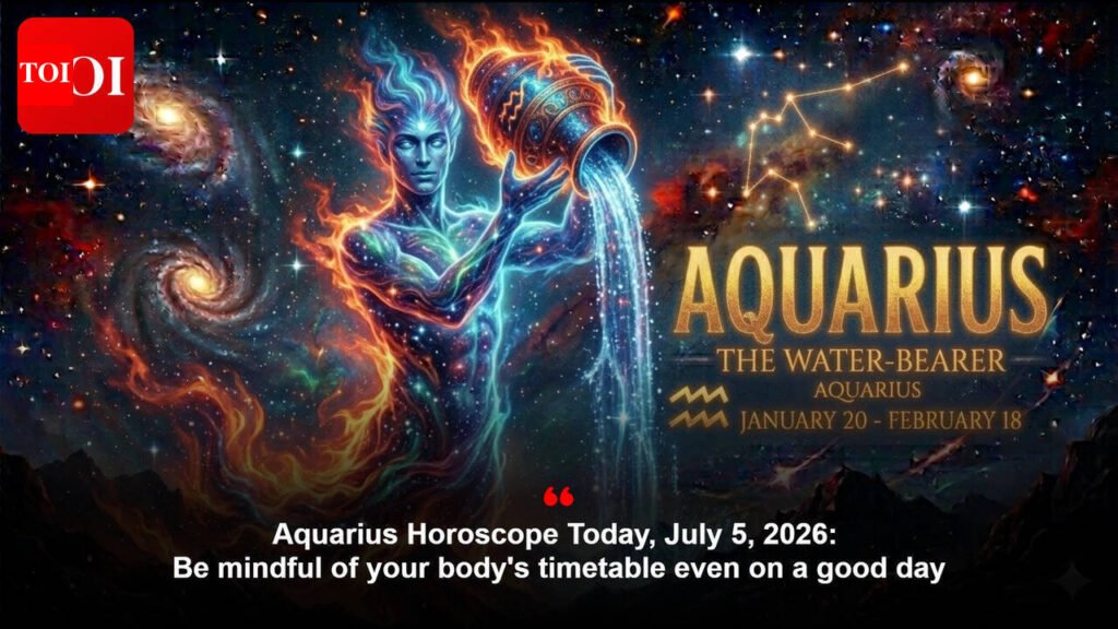 Aquarius Horoscope Today, July 5, 2026: Be mindful of your body’s timetable even on a good day