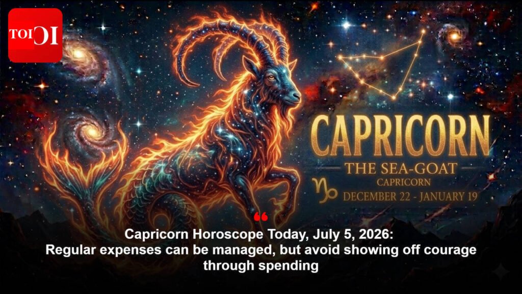 Capricorn Horoscope Today, July 5, 2026: Regular expenses can be managed, but avoid showing off courage through spending