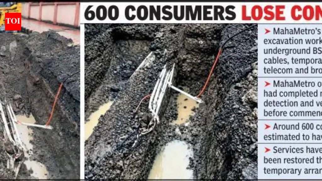 Freedom Park Metro Tunnel Work Damages BSNL Cables | Nagpur News