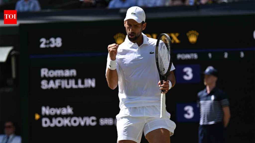 History! Novak Djokovic breaks Roger Federer’s all-time Wimbledon record | Tennis News