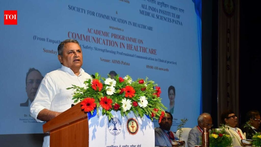 Deputy CM stresses empathy, communication in healthcare | Patna News