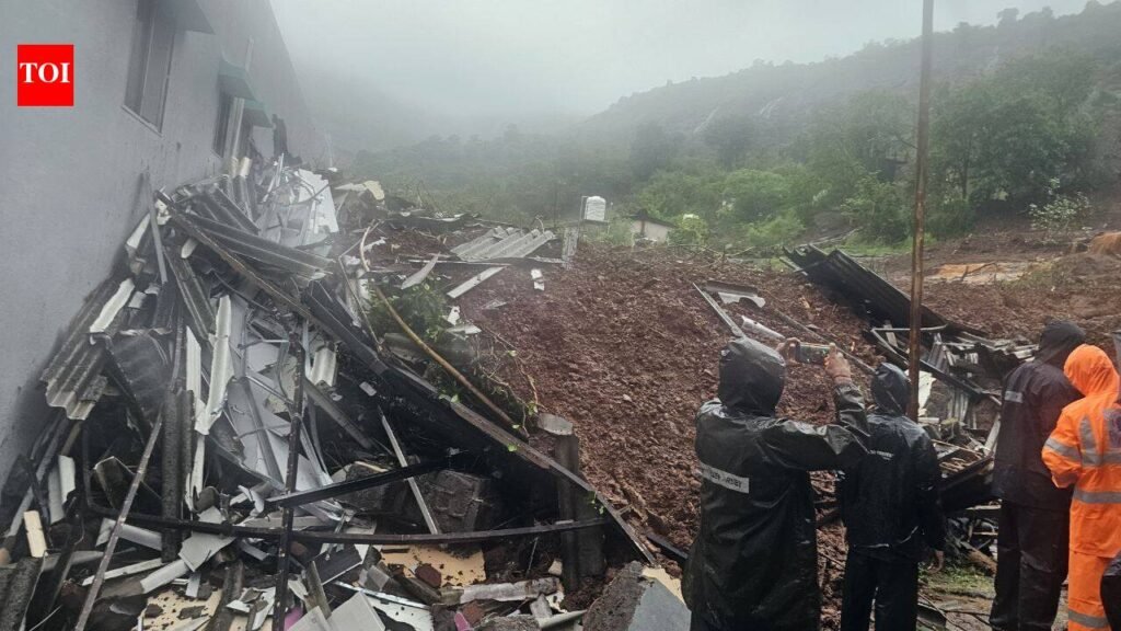 Several feared trapped as landslide hits house in Pune; rescue operation underway | Pune News