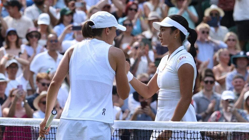 Eala upsets Wimbledon champion Swiatek in historic win for Philippines, No. 2 seed Rybakina also out