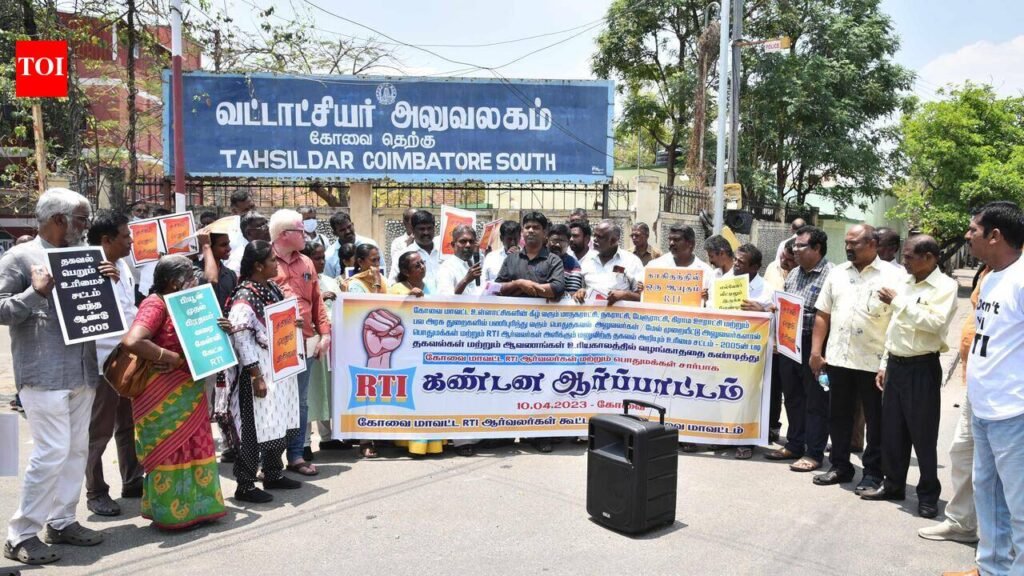 Tamil Nadu Government Faces November Deadline for Right to Services Act | Chennai News