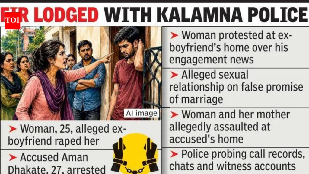 Woman alleges rape, creates ruckus at ex-boyfriend’s home | Nagpur News
