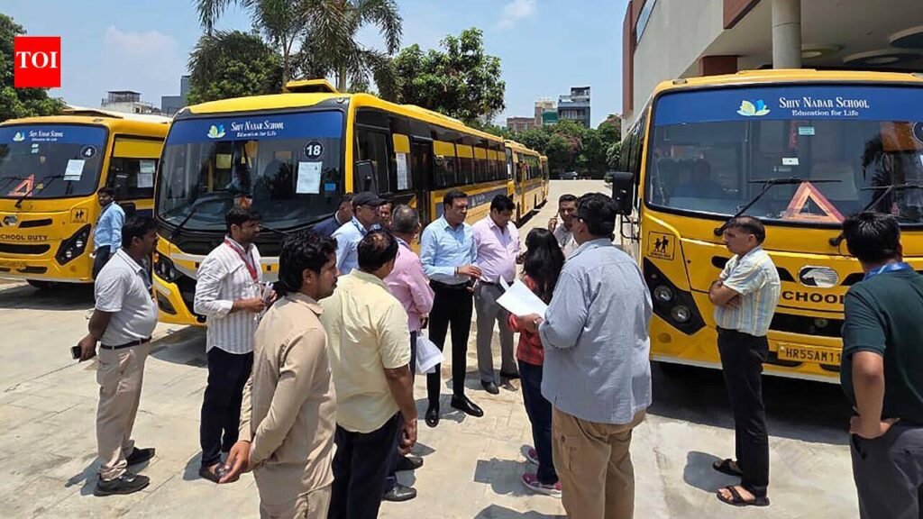 Checks on school buses in Gurgaon for 15 days after rights panel order | Gurgaon News