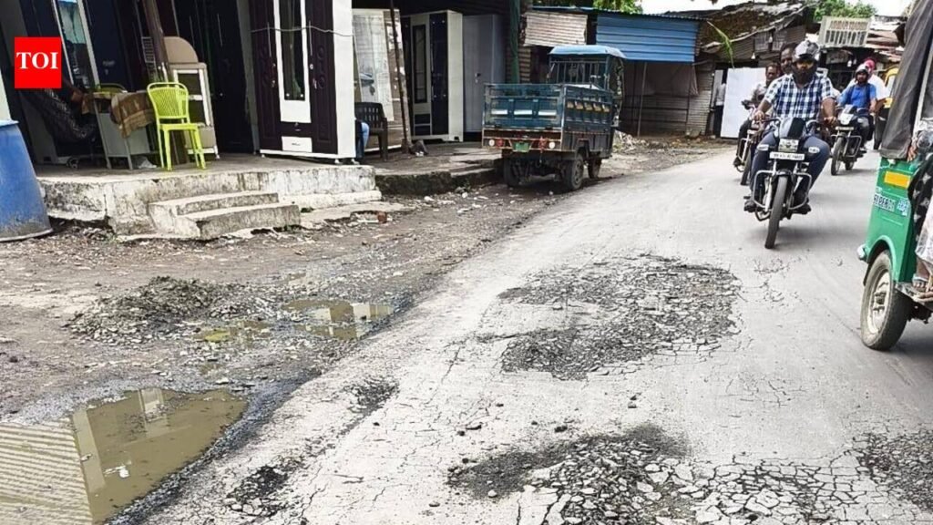 Nagpur Road Restored by MRIDC Caves In Again, Sparks Commuter Outrage | Nagpur News