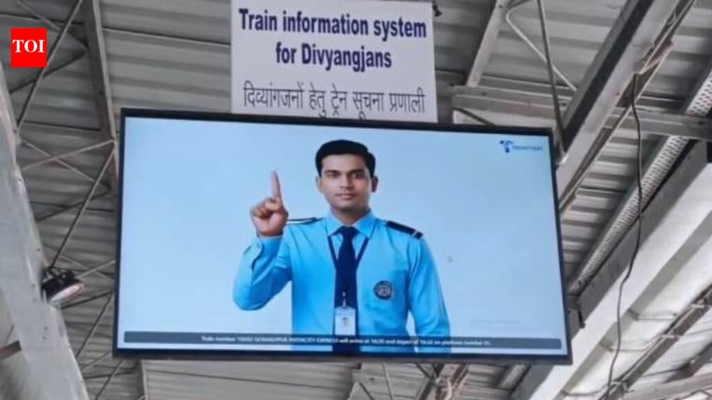 UP’s Badshahnagar gets Indian Railways’ first AI sign language info system | Lucknow News