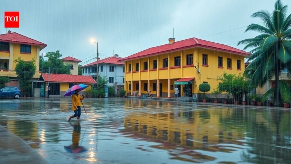 Rains trigger floods, man missing, schools shut | Mysuru News