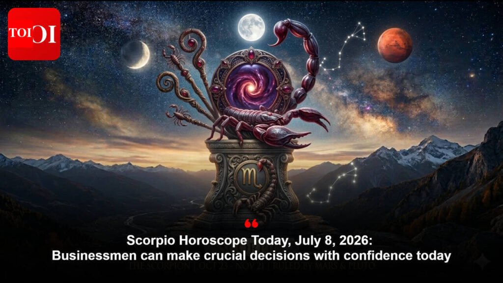 Scorpio Horoscope Today, July 8, 2026: Businessmen can make crucial decisions with confidence today