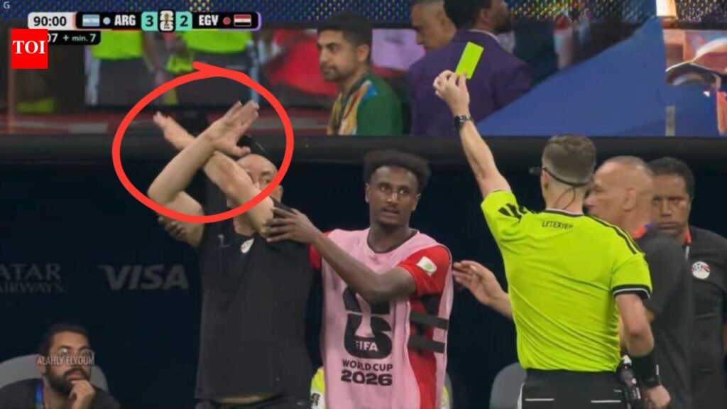 What did Hossam Hassan’s furious ‘X’ gesture mean? Egypt boss’ yellow card moment explained | Football News